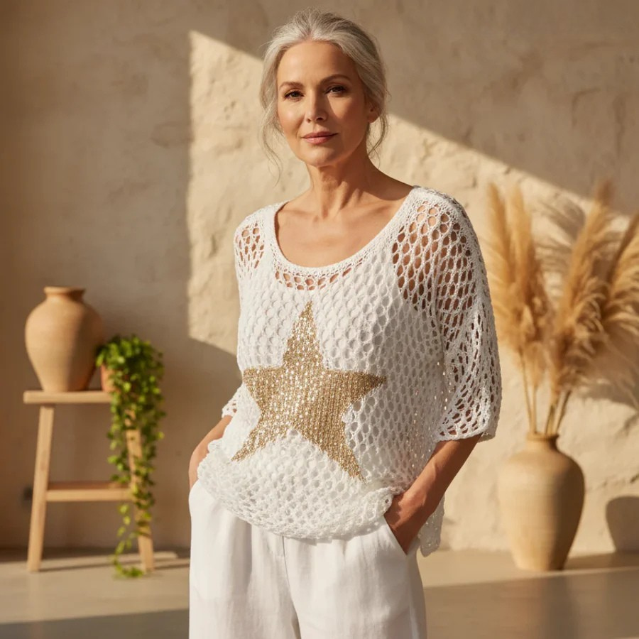 Zabrina - Starry Knit Top