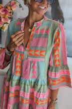 Lucy | Patterned Flowing Midi Dress